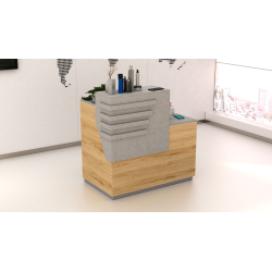 Lada recepcyjna R203 130x75cm  Art_R20301 Corian + laminat HPL