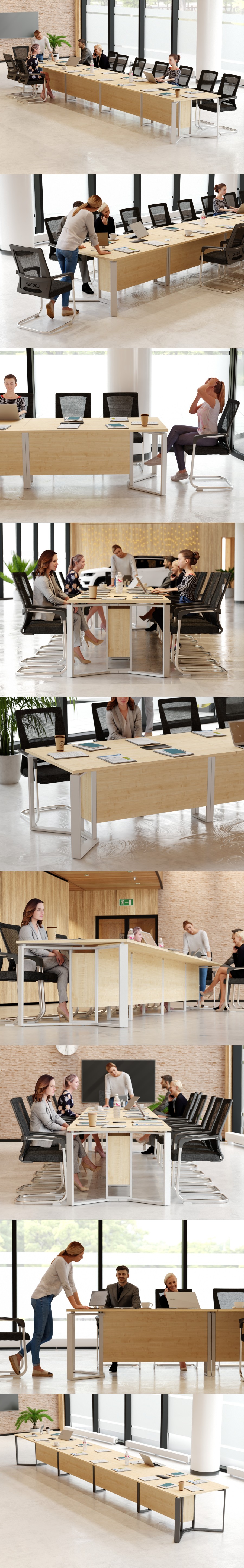 Stół konferencyjny Lambada 276x140 w sali konferencyjnej