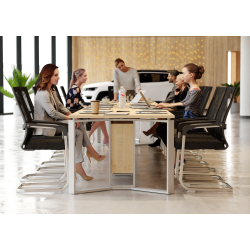 Stół konferencyjny 640x100cm Brainstorm 22  na 22 osób