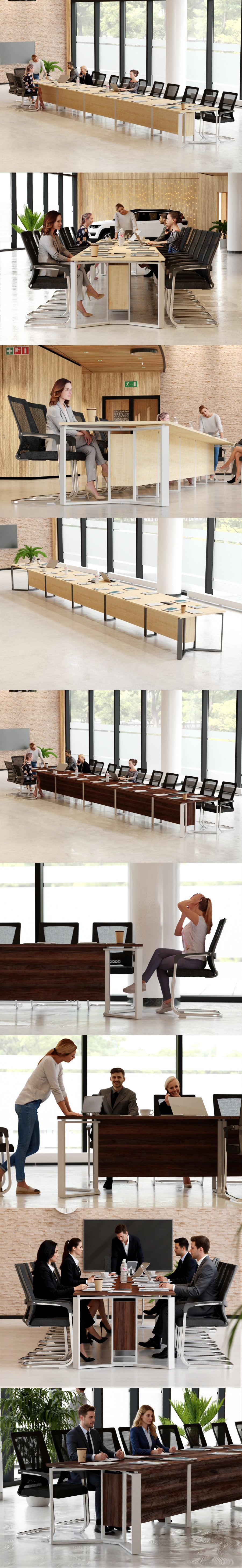 Stół konferencyjny Lambada 276x140 w sali konferencyjnej