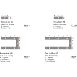 Stół konferencyjny 400x280cm Pasadoble A24 na 24 osób