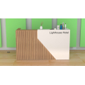 Lada recepcyjna R139 210x70cm Art_R139001 CORIAN I DREWNO