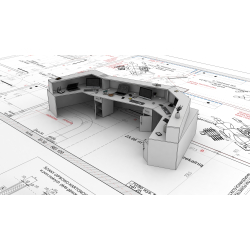 Lada recepcyjna R174 450x120cm Art_R17401 CORIAN