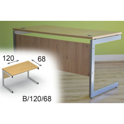 Biurko 120x68 typ B-4 blat prostokątny