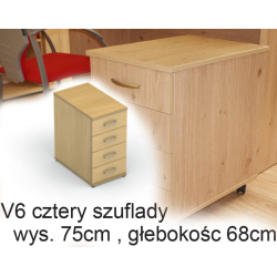 V6 cztery szuflady  (wys. 75cm , głebokośc 68cm)