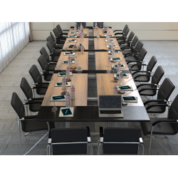 Stół konferencyjny 629x150cm WALC W30 na 30 osób