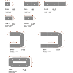 Stół konferencyjny 200x110cm ZOUK10 na 10 osób