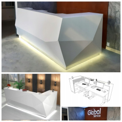 Lada recepcyjna R20 320x140cm Art_R20004 CORIAN