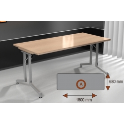 Stół składany 1800x680 konferencyjny typ Y blat prostokątny