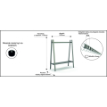 Profesjonalny wieszak Y8 - L1500mm metalik lub czarny